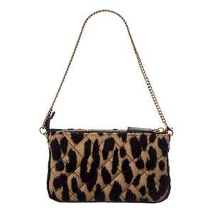 Versace Leopard Print Mini Bag Chain Strap Medusa Logo Designer